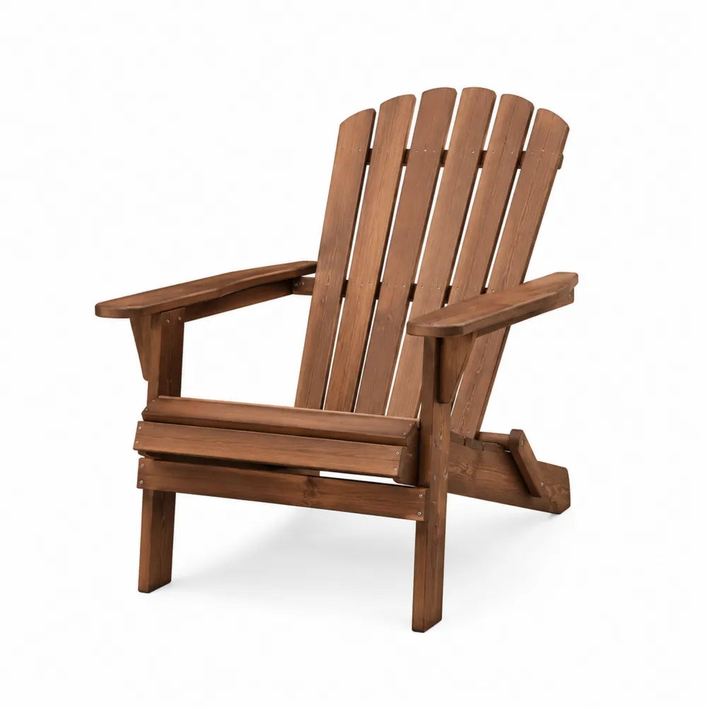 Silla Adirondack de Madera de Acacia Marrón